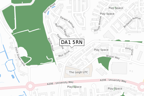 DA1 5RN map - large scale - OS Open Zoomstack (Ordnance Survey) DA1 5RN map - large scale - OS Open Zoomstack (Ordnance Survey)