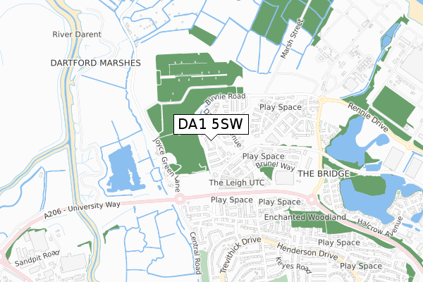 DA1 5SW map - small scale - OS Open Zoomstack (Ordnance Survey) DA1 5SW map - small scale - OS Open Zoomstack (Ordnance Survey)
