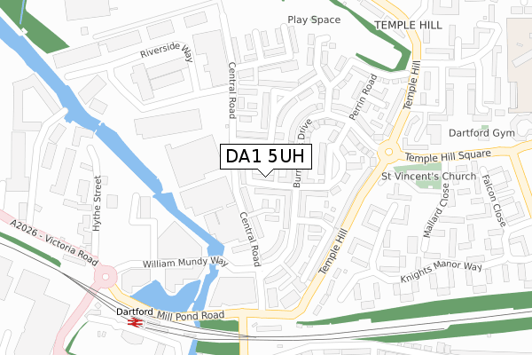 DA1 5UH map - large scale - OS Open Zoomstack (Ordnance Survey) DA1 5UH map - large scale - OS Open Zoomstack (Ordnance Survey)