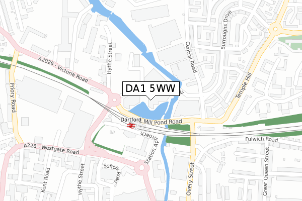 DA1 5WW map - large scale - OS Open Zoomstack (Ordnance Survey) DA1 5WW map - large scale - OS Open Zoomstack (Ordnance Survey)