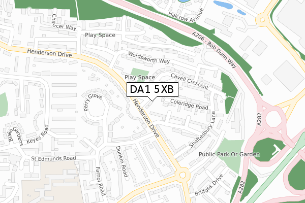 DA1 5XB map - large scale - OS Open Zoomstack (Ordnance Survey) DA1 5XB map - large scale - OS Open Zoomstack (Ordnance Survey)