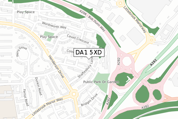 DA1 5XD map - large scale - OS Open Zoomstack (Ordnance Survey) DA1 5XD map - large scale - OS Open Zoomstack (Ordnance Survey)
