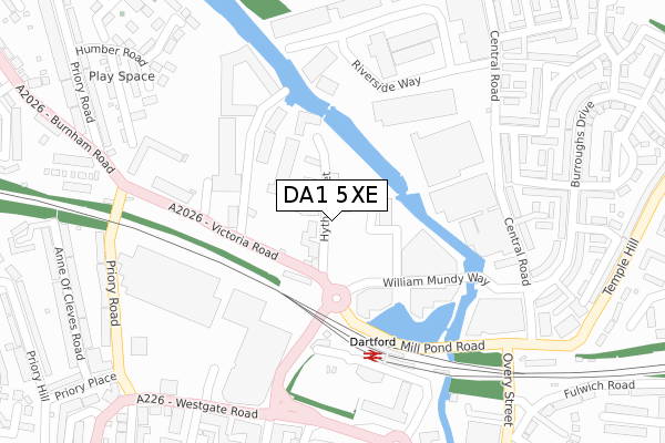 DA1 5XE map - large scale - OS Open Zoomstack (Ordnance Survey) DA1 5XE map - large scale - OS Open Zoomstack (Ordnance Survey)