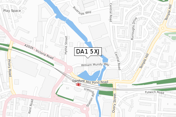 DA1 5XJ map - large scale - OS Open Zoomstack (Ordnance Survey) DA1 5XJ map - large scale - OS Open Zoomstack (Ordnance Survey)