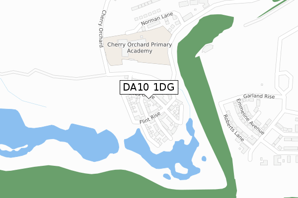DA10 1DG map - large scale - OS Open Zoomstack (Ordnance Survey)