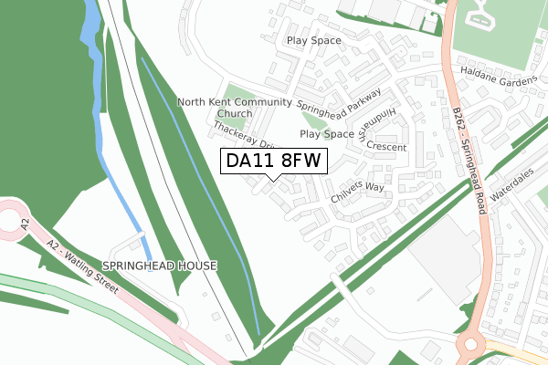 DA11 8FW map - large scale - OS Open Zoomstack (Ordnance Survey) DA11 8FW map - large scale - OS Open Zoomstack (Ordnance Survey)