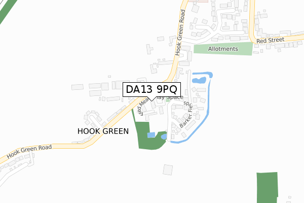DA13 9PQ map - large scale - OS Open Zoomstack (Ordnance Survey) DA13 9PQ map - large scale - OS Open Zoomstack (Ordnance Survey)