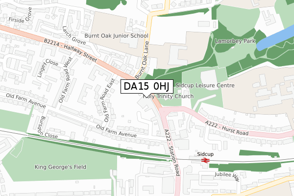 DA15 0HJ map - large scale - OS Open Zoomstack (Ordnance Survey) DA15 0HJ map - large scale - OS Open Zoomstack (Ordnance Survey)