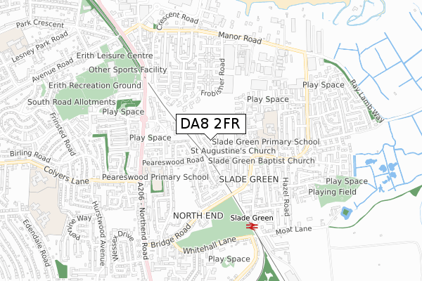 DA8 2FR map - small scale - OS Open Zoomstack (Ordnance Survey) DA8 2FR map - small scale - OS Open Zoomstack (Ordnance Survey)