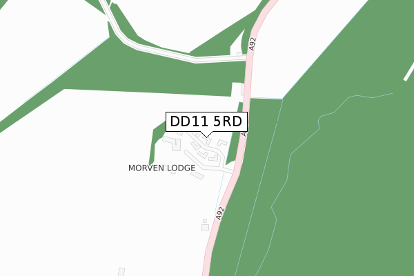 DD11 5RD map - large scale - OS Open Zoomstack (Ordnance Survey) DD11 5RD map - large scale - OS Open Zoomstack (Ordnance Survey)
