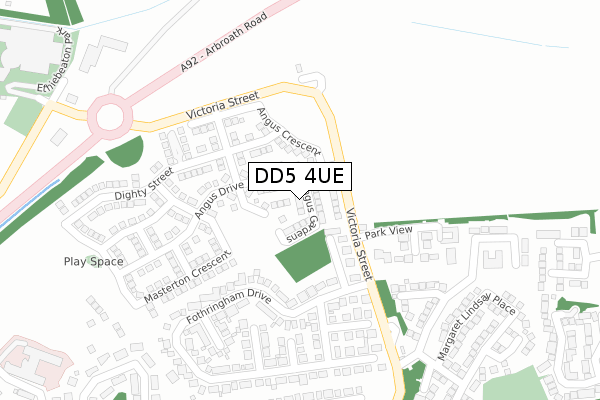 DD5 4UE map - large scale - OS Open Zoomstack (Ordnance Survey) DD5 4UE map - large scale - OS Open Zoomstack (Ordnance Survey)