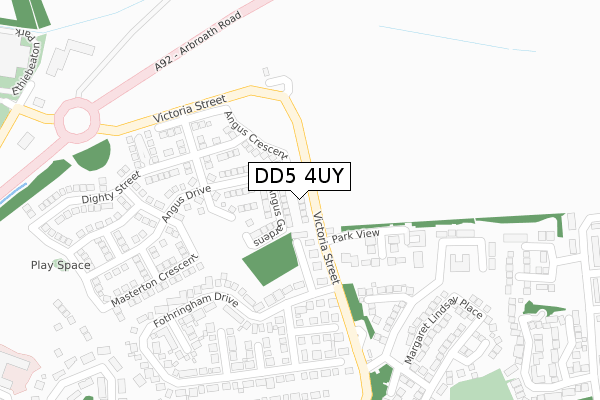 DD5 4UY map - large scale - OS Open Zoomstack (Ordnance Survey) DD5 4UY map - large scale - OS Open Zoomstack (Ordnance Survey)