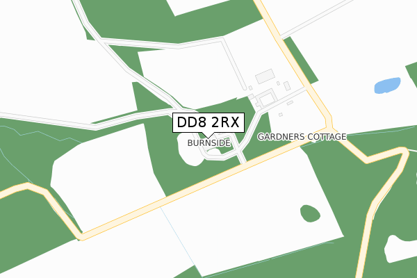 DD8 2RX map - large scale - OS Open Zoomstack (Ordnance Survey)
