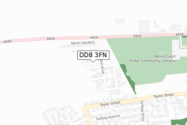 DD8 3FN map - large scale - OS Open Zoomstack (Ordnance Survey) DD8 3FN map - large scale - OS Open Zoomstack (Ordnance Survey)
