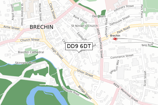 DD9 6DT map - large scale - OS Open Zoomstack (Ordnance Survey) DD9 6DT map - large scale - OS Open Zoomstack (Ordnance Survey)