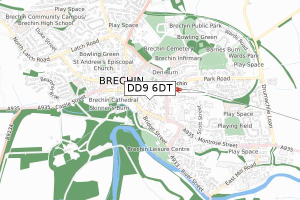 DD9 6DT map - small scale - OS Open Zoomstack (Ordnance Survey) DD9 6DT map - small scale - OS Open Zoomstack (Ordnance Survey)