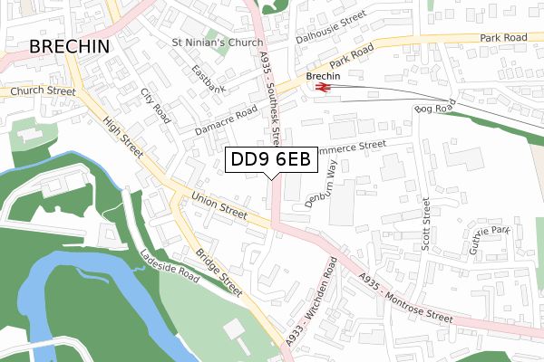 DD9 6EB map - large scale - OS Open Zoomstack (Ordnance Survey) DD9 6EB map - large scale - OS Open Zoomstack (Ordnance Survey)