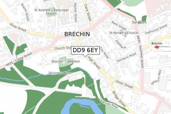 DD9 6EY map - large scale - OS Open Zoomstack (Ordnance Survey) DD9 6EY map - large scale - OS Open Zoomstack (Ordnance Survey)