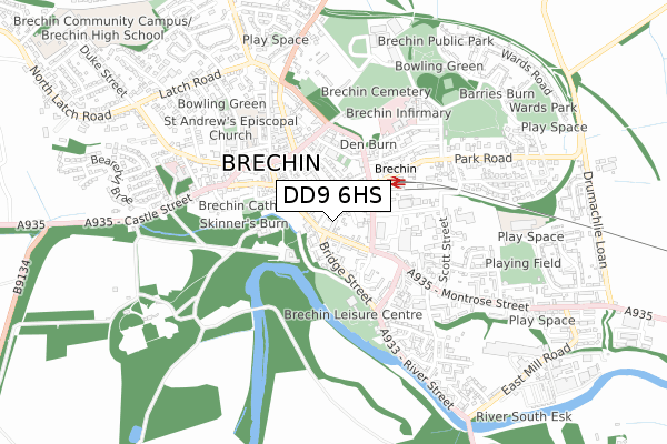 DD9 6HS map - small scale - OS Open Zoomstack (Ordnance Survey) DD9 6HS map - small scale - OS Open Zoomstack (Ordnance Survey)