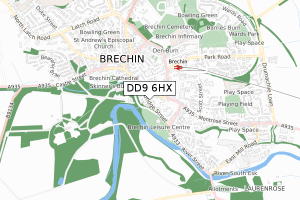 DD9 6HX map - small scale - OS Open Zoomstack (Ordnance Survey) DD9 6HX map - small scale - OS Open Zoomstack (Ordnance Survey)