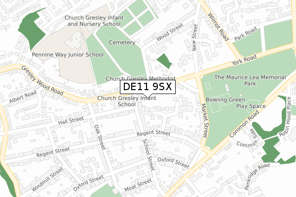 DE11 9SX map - large scale - OS Open Zoomstack (Ordnance Survey) DE11 9SX map - large scale - OS Open Zoomstack (Ordnance Survey)