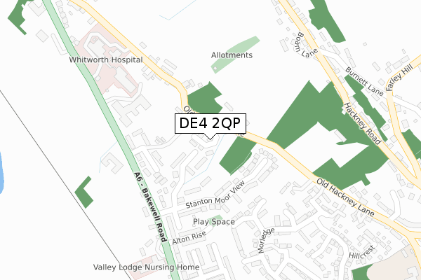 DE4 2QP map - large scale - OS Open Zoomstack (Ordnance Survey) DE4 2QP map - large scale - OS Open Zoomstack (Ordnance Survey)