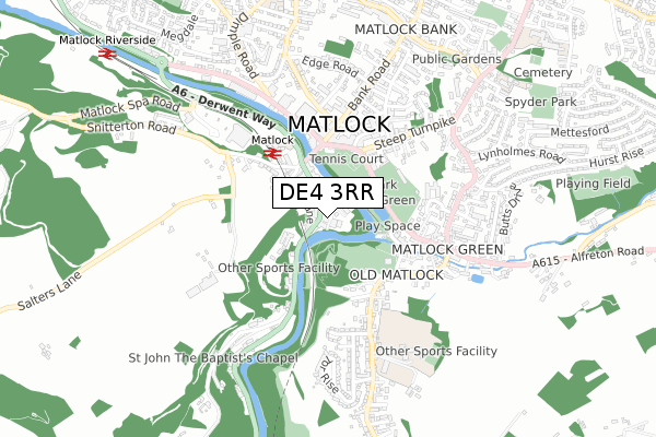 DE4 3RR map - small scale - OS Open Zoomstack (Ordnance Survey) DE4 3RR map - small scale - OS Open Zoomstack (Ordnance Survey)