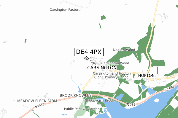 DE4 4PX map - small scale - OS Open Zoomstack (Ordnance Survey) DE4 4PX map - small scale - OS Open Zoomstack (Ordnance Survey)