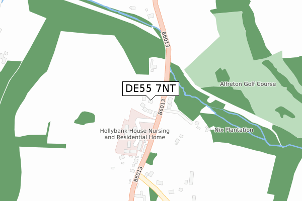 DE55 7NT map - large scale - OS Open Zoomstack (Ordnance Survey) DE55 7NT map - large scale - OS Open Zoomstack (Ordnance Survey)