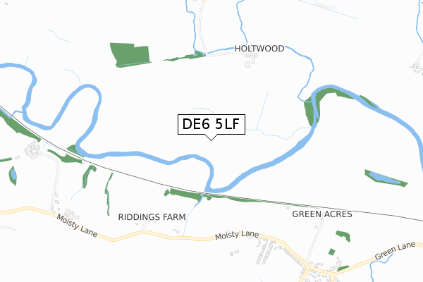 DE6 5LF map - small scale - OS Open Zoomstack (Ordnance Survey) DE6 5LF map - small scale - OS Open Zoomstack (Ordnance Survey)