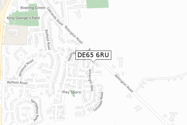 DE65 6RU map - large scale - OS Open Zoomstack (Ordnance Survey) DE65 6RU map - large scale - OS Open Zoomstack (Ordnance Survey)