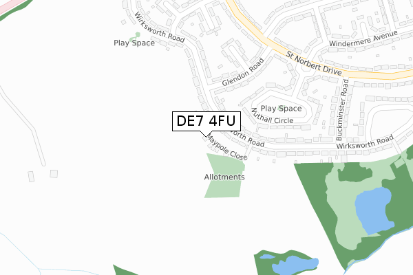 DE7 4FU map - large scale - OS Open Zoomstack (Ordnance Survey) DE7 4FU map - large scale - OS Open Zoomstack (Ordnance Survey)
