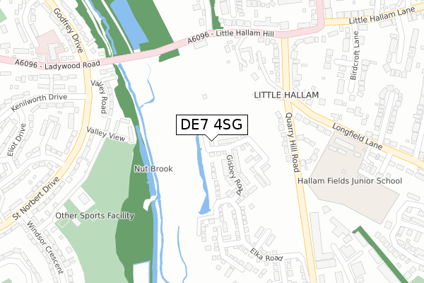DE7 4SG map - large scale - OS Open Zoomstack (Ordnance Survey) DE7 4SG map - large scale - OS Open Zoomstack (Ordnance Survey)