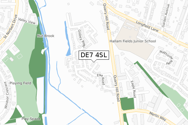 DE7 4SL map - large scale - OS Open Zoomstack (Ordnance Survey) DE7 4SL map - large scale - OS Open Zoomstack (Ordnance Survey)