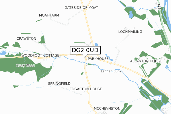 DG2 0UD map - small scale - OS Open Zoomstack (Ordnance Survey) DG2 0UD map - small scale - OS Open Zoomstack (Ordnance Survey)