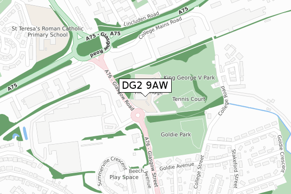 DG2 9AW map - large scale - OS Open Zoomstack (Ordnance Survey) DG2 9AW map - large scale - OS Open Zoomstack (Ordnance Survey)