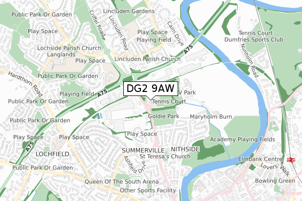 DG2 9AW map - small scale - OS Open Zoomstack (Ordnance Survey) DG2 9AW map - small scale - OS Open Zoomstack (Ordnance Survey)