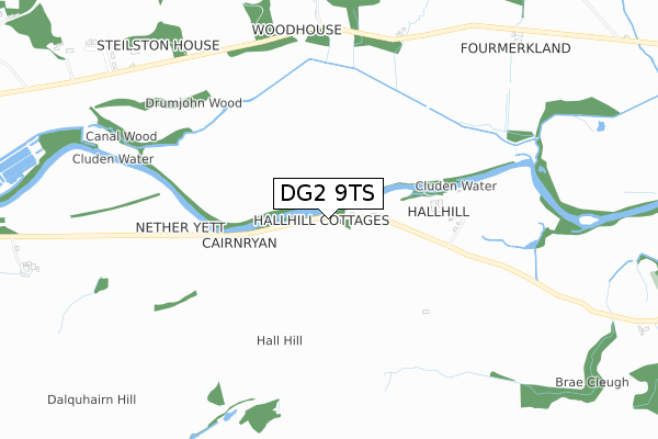 DG2 9TS map - small scale - OS Open Zoomstack (Ordnance Survey) DG2 9TS map - small scale - OS Open Zoomstack (Ordnance Survey)