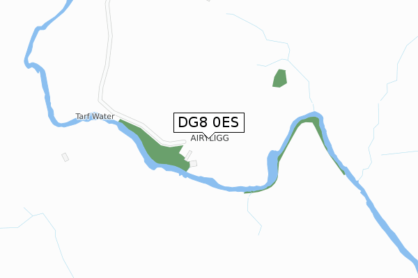 DG8 0ES map - large scale - OS Open Zoomstack (Ordnance Survey)