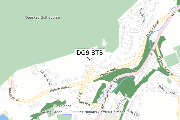 DG9 8TB map - large scale - OS Open Zoomstack (Ordnance Survey)