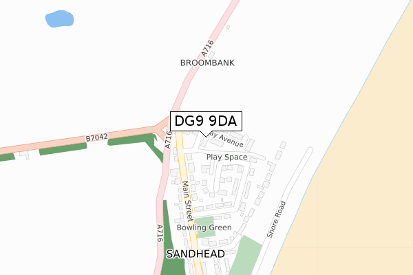 DG9 9DA map - large scale - OS Open Zoomstack (Ordnance Survey) DG9 9DA map - large scale - OS Open Zoomstack (Ordnance Survey)
