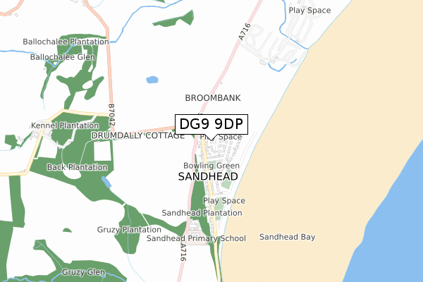DG9 9DP map - small scale - OS Open Zoomstack (Ordnance Survey) DG9 9DP map - small scale - OS Open Zoomstack (Ordnance Survey)