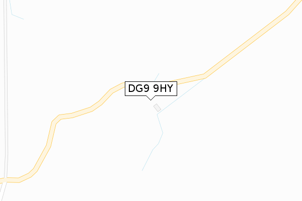 DG9 9HY map - large scale - OS Open Zoomstack (Ordnance Survey) DG9 9HY map - large scale - OS Open Zoomstack (Ordnance Survey)