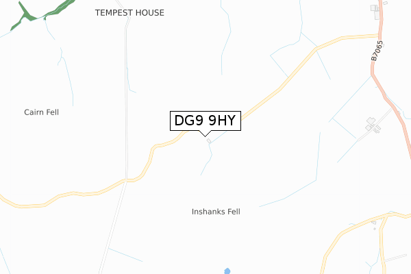DG9 9HY map - small scale - OS Open Zoomstack (Ordnance Survey) DG9 9HY map - small scale - OS Open Zoomstack (Ordnance Survey)