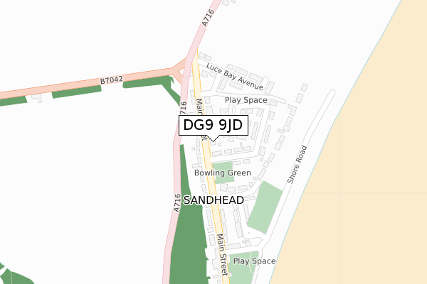 DG9 9JD map - large scale - OS Open Zoomstack (Ordnance Survey) DG9 9JD map - large scale - OS Open Zoomstack (Ordnance Survey)