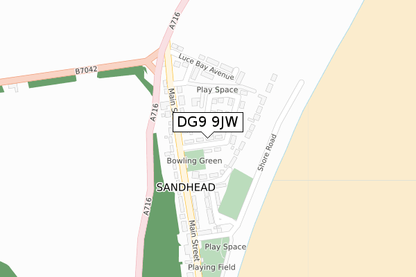 DG9 9JW map - large scale - OS Open Zoomstack (Ordnance Survey) DG9 9JW map - large scale - OS Open Zoomstack (Ordnance Survey)