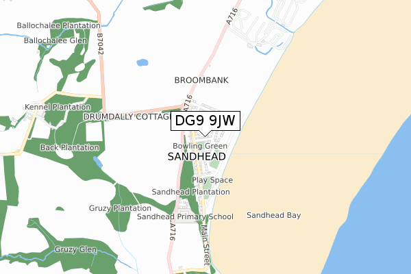 DG9 9JW map - small scale - OS Open Zoomstack (Ordnance Survey) DG9 9JW map - small scale - OS Open Zoomstack (Ordnance Survey)