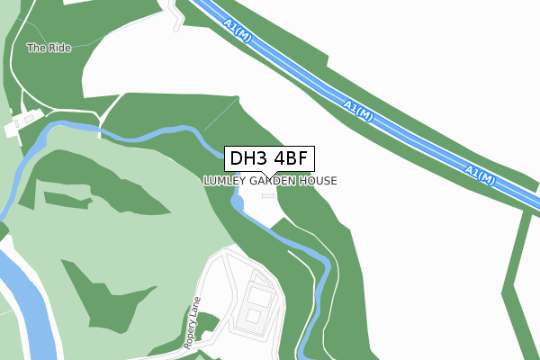DH3 4BF map - large scale - OS Open Zoomstack (Ordnance Survey) DH3 4BF map - large scale - OS Open Zoomstack (Ordnance Survey)