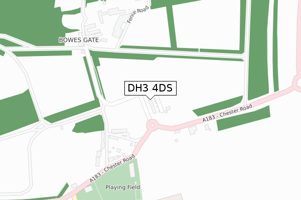 DH3 4DS map - large scale - OS Open Zoomstack (Ordnance Survey) DH3 4DS map - large scale - OS Open Zoomstack (Ordnance Survey)