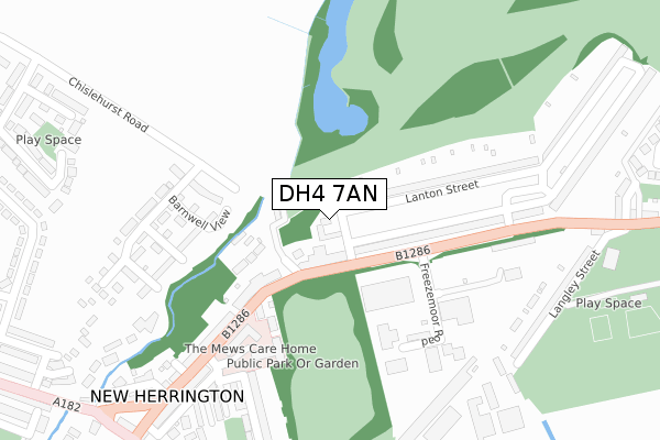 DH4 7AN map - large scale - OS Open Zoomstack (Ordnance Survey) DH4 7AN map - large scale - OS Open Zoomstack (Ordnance Survey)